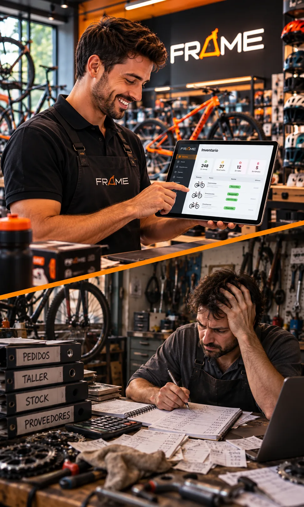 Software FRAME para control de stock frente a la gestión manual del inventario